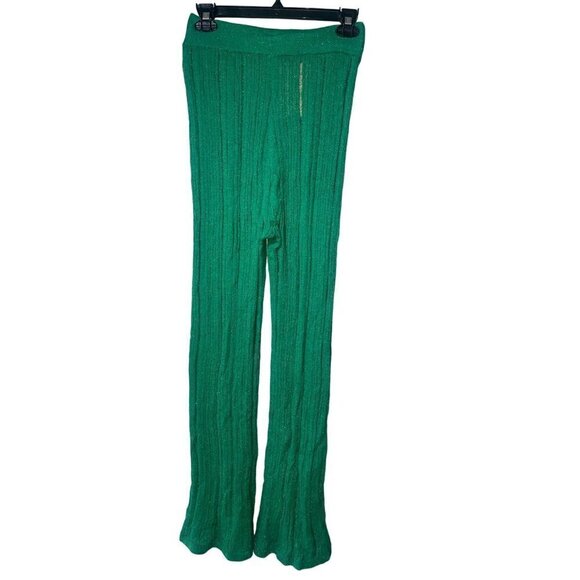 Cult Gaia Savannah Knit Pants in Vine Medium New Womens Knit Trousers - Picture 5 of 16